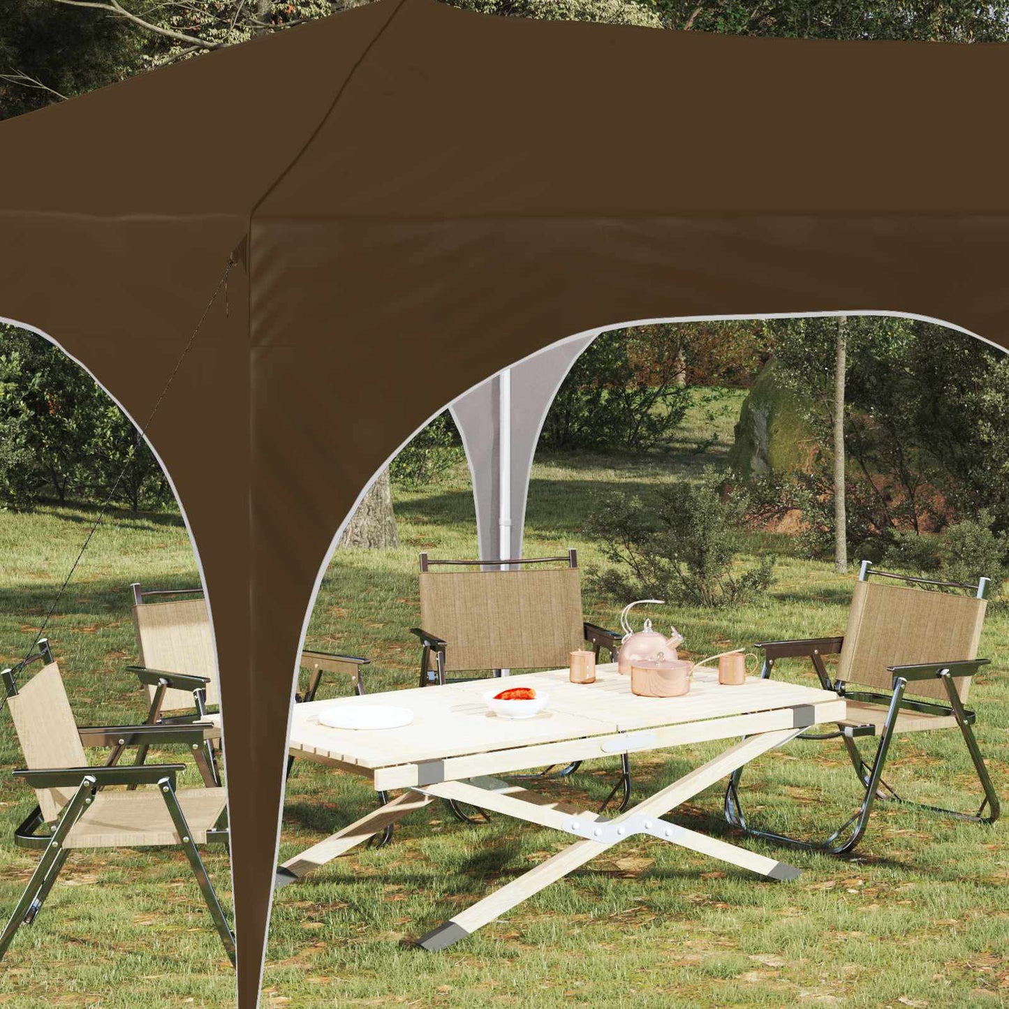 Pop-up Party Tent 575 x 288 x 245 cm Taupe Oxford Fabric
