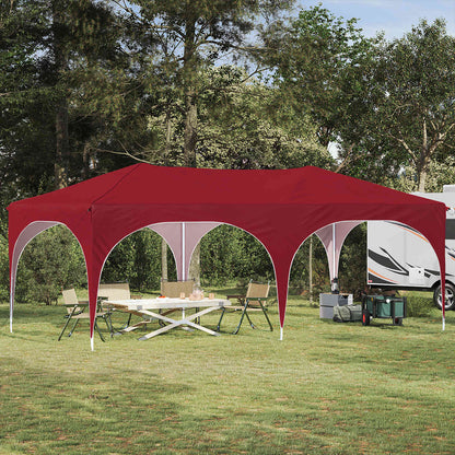 Pop-up Party Tent 575 x 288 x 245 cm Burgundy Oxford Fabric