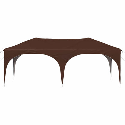 Pop-up Party Tent 575 x 288 x 245 cm Brown Oxford Fabric