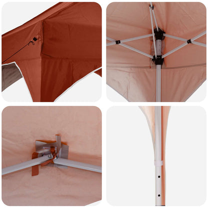 Pop-up Party Tent 575 x 288 x 245 cm Terracotta Oxford Fabric