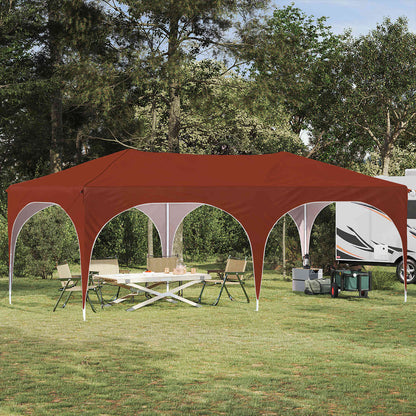 Pop-up Party Tent 575 x 288 x 245 cm Terracotta Oxford Fabric