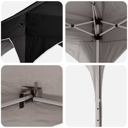 Pop-up Party Tent 575 x 288 x 245 cm Black Oxford Fabric