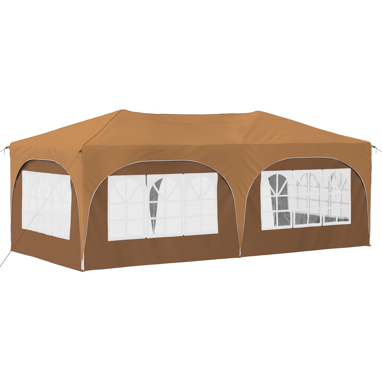 Pop-up Party Tent 575 x 288 x 245 cm Beige Oxford Fabric