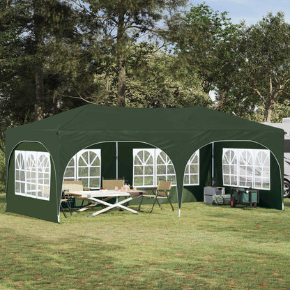Pop-up Party Tent 575 x 288 x 245 cm Green Oxford Fabric