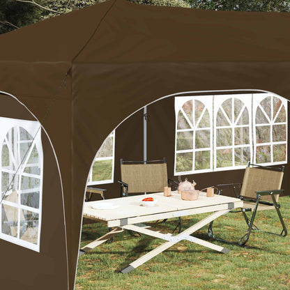 Pop-up Party Tent 575 x 288 x 245 cm Taupe Oxford Fabric
