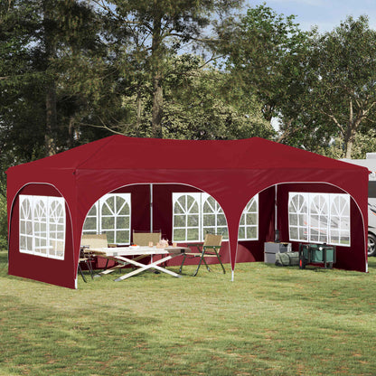 Pop-up Party Tent 575 x 288 x 245 cm Burgundy Oxford Fabric