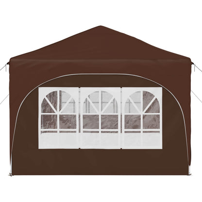 Pop-up Party Tent 575 x 288 x 245 cm Brown Oxford Fabric
