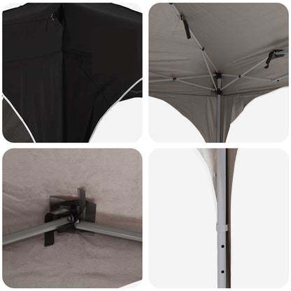 Pop-up Party Tent 575 x 288 x 245 cm Black Oxford Fabric
