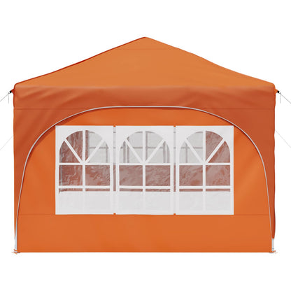 Pop-up Party Tent 575 x 288 x 245 cm Orange Oxford Fabric
