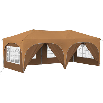 Pop-up Party Tent 575 x 288 x 245 cm Beige Oxford Fabric