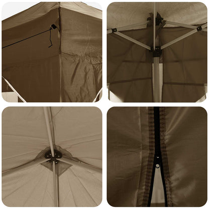 Pop-up Party Tent 575 x 288 x 245 cm Taupe Oxford Fabric