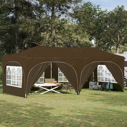 Pop-up Party Tent 575 x 288 x 245 cm Taupe Oxford Fabric