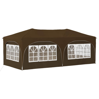 Pop-up Party Tent 575 x 288 x 245 cm Taupe Oxford Fabric
