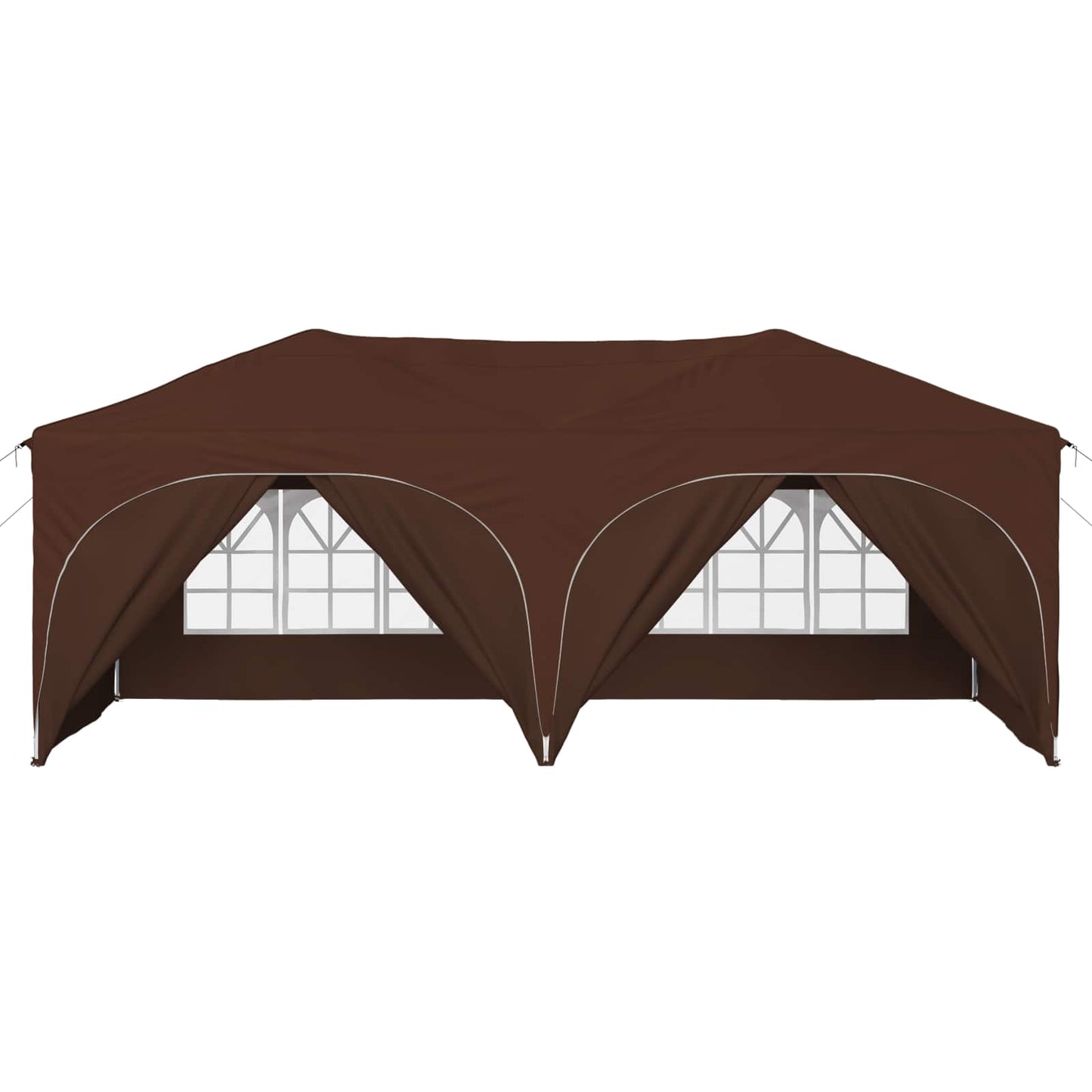 Pop-up Party Tent 575 x 288 x 245 cm Brown Oxford Fabric