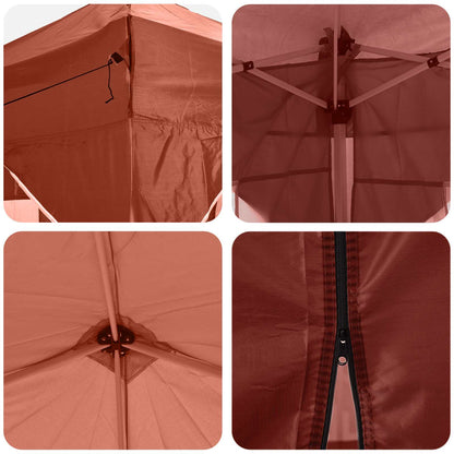 Pop-up Party Tent 575 x 288 x 245 cm Terracotta Oxford Fabric