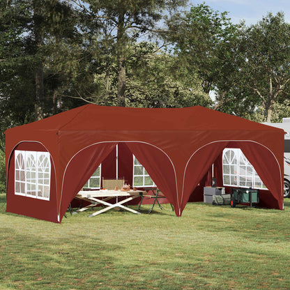 Pop-up Party Tent 575 x 288 x 245 cm Terracotta Oxford Fabric