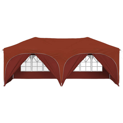 Pop-up Party Tent 575 x 288 x 245 cm Terracotta Oxford Fabric