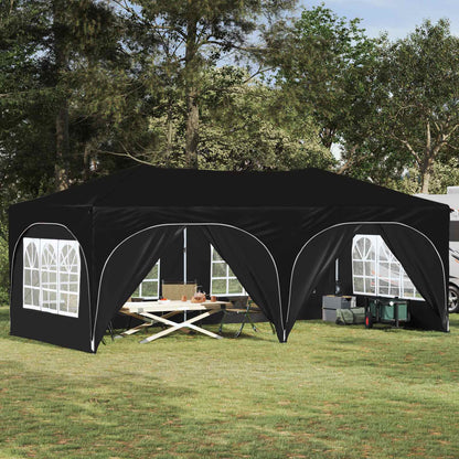 Pop-up Party Tent 575 x 288 x 245 cm Black Oxford Fabric