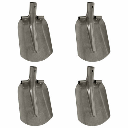 Shovel Head 4 pcs Silver 33 x 21 cm Powder-Coated Steel