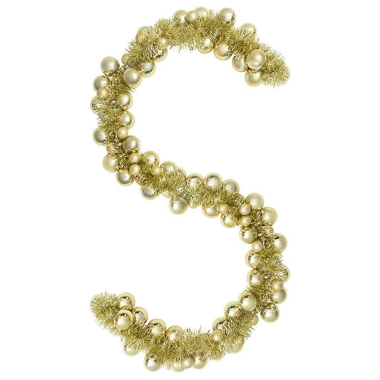 Christmas Ball Garland Gold 186 cm Polystyrene