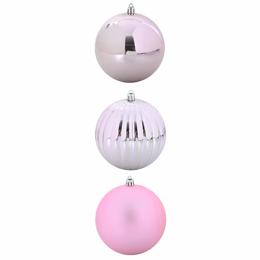 Christmas Bauble Set 3 pcs Pink