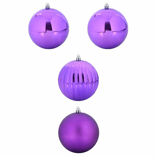Christmas Bauble Set 4 pcs Lilac