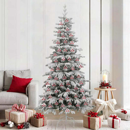 Christmas Bauble Set 100 pcs Transparent Ø 8 cm