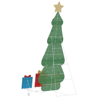 Lighted Christmas Tree with 3 Gift Boxes 2D Warm White 150 cm