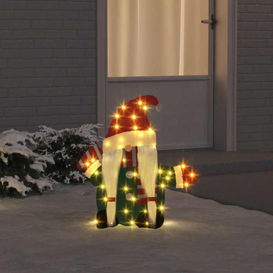 Lighted Gnome 60 LEDs Warm White 71 x 64 cm Tinsel Fabric