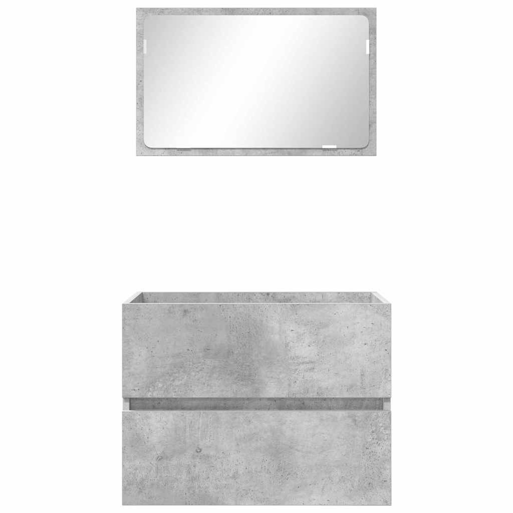 Bathroom Furniture Set Concrete Grey 60 x 38.3 x 45 cm