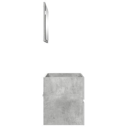 Bathroom Furniture Set Concrete Grey 60 x 38.3 x 45 cm