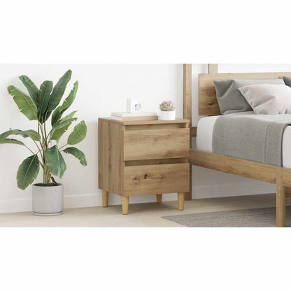 Bed Cabinet Artisan Oak 40 x 35 x 50 cm Engineered Wood