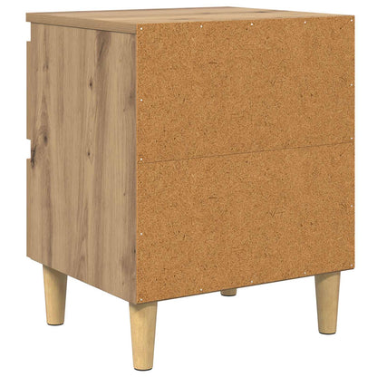 Bed Cabinets 2 pcs Artisan Oak 40 x 35 x 50 cm Engineered Wood