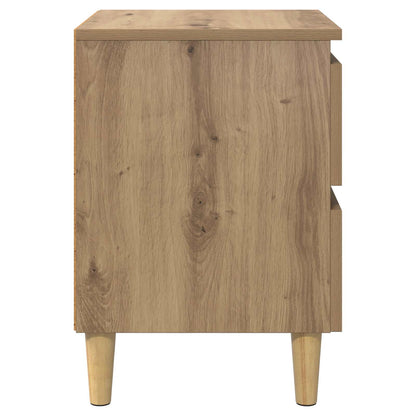 Bed Cabinets 2 pcs Artisan Oak 40 x 35 x 50 cm Engineered Wood