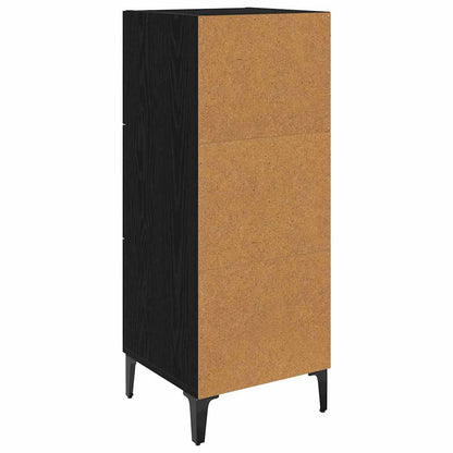 Sideboard Black Oak 34.5 x 34 x 90 cm Engineered Wood