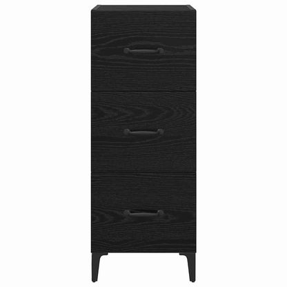 Sideboard Black Oak 34.5 x 34 x 90 cm Engineered Wood