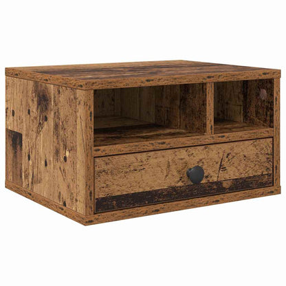 Printer Stand Old Wood 40 x 32 x 24 cm Engineered Wood
