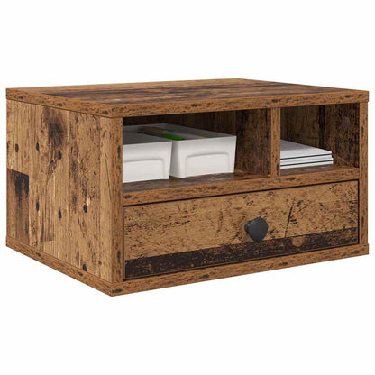 Printer Stand Old Wood 40 x 32 x 24 cm Engineered Wood
