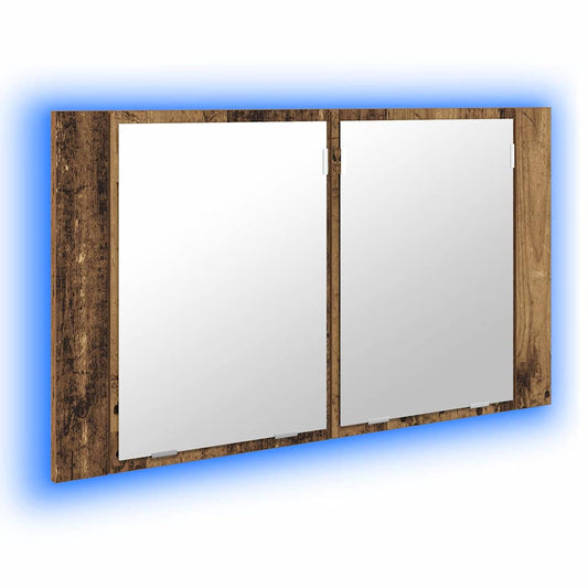 Bathroom Mirror Cabinet Old Wood 80 x 12 x 45 cm