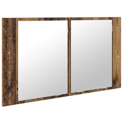 Bathroom Mirror Cabinet with Shelf Old Wood 80 x 12 x 45 cm