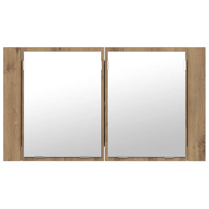 Bathroom Mirror Cabinet Artisan Oak 80 x 12 x 45 cm