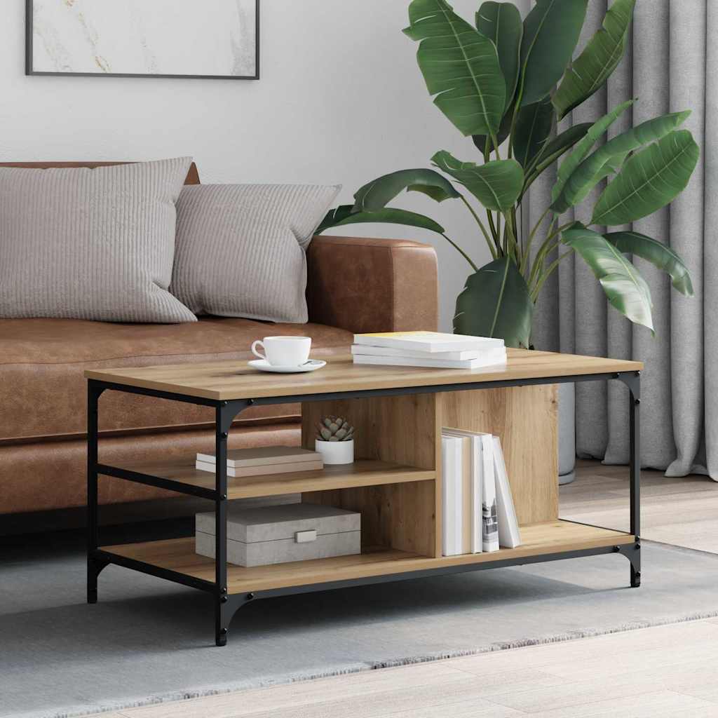 Coffee Table Artisan Oak 100 x 50 x 45 cm Engineered Wood