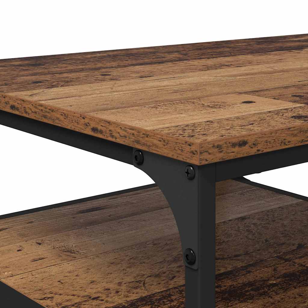 Coffee Table Old Wood 90 x 49 x 40 cm Engineered Wood