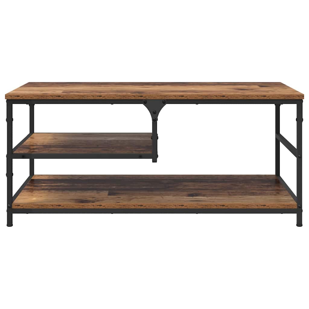Coffee Table Old Wood 90 x 49 x 40 cm Engineered Wood