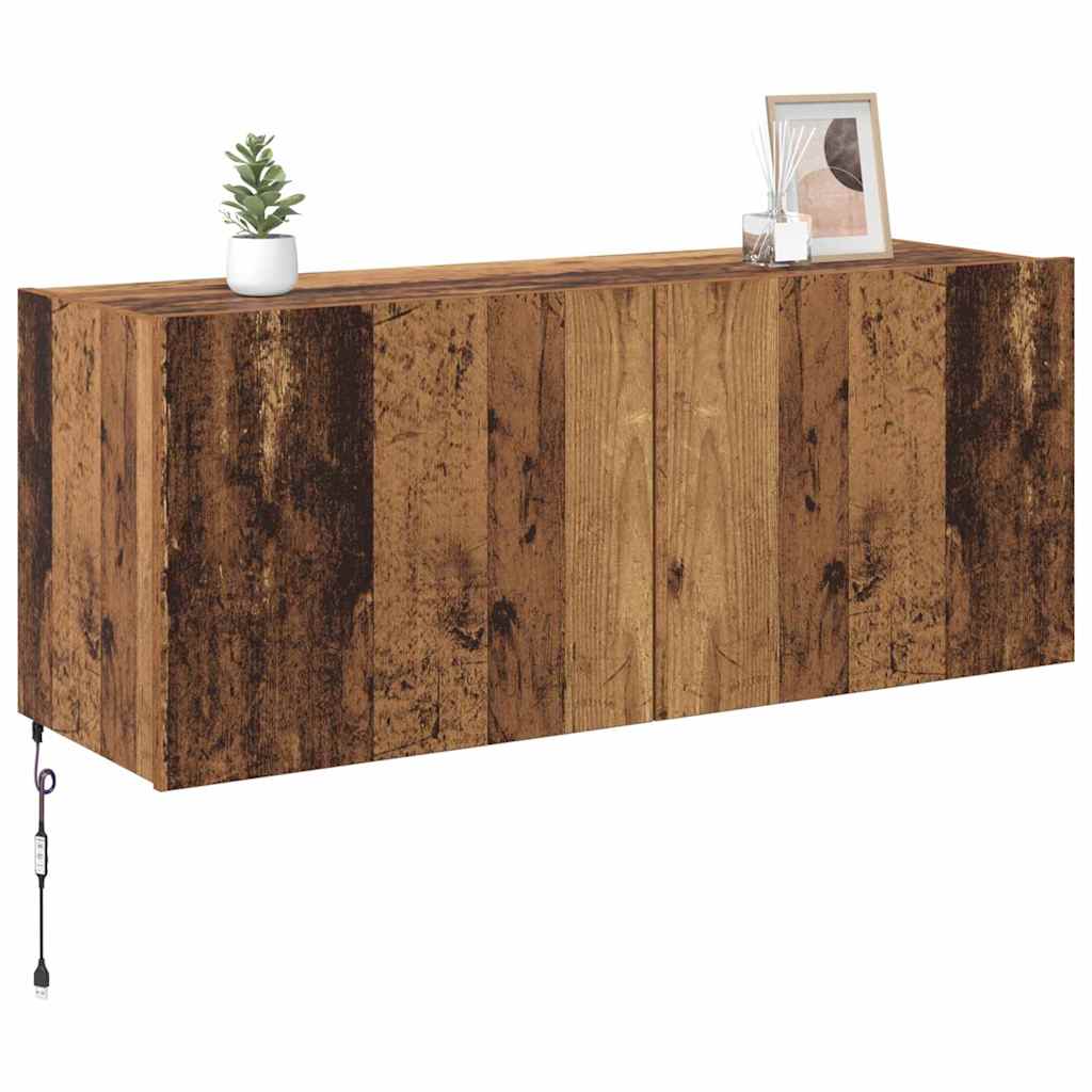 TV Wall Cabinet Old Wood 100 x 35 x 41 cm Engineered Wood