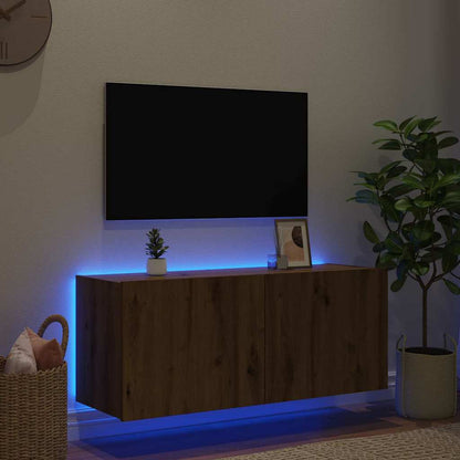 TV Wall Cabinet Artisan Oak Engineered Wood