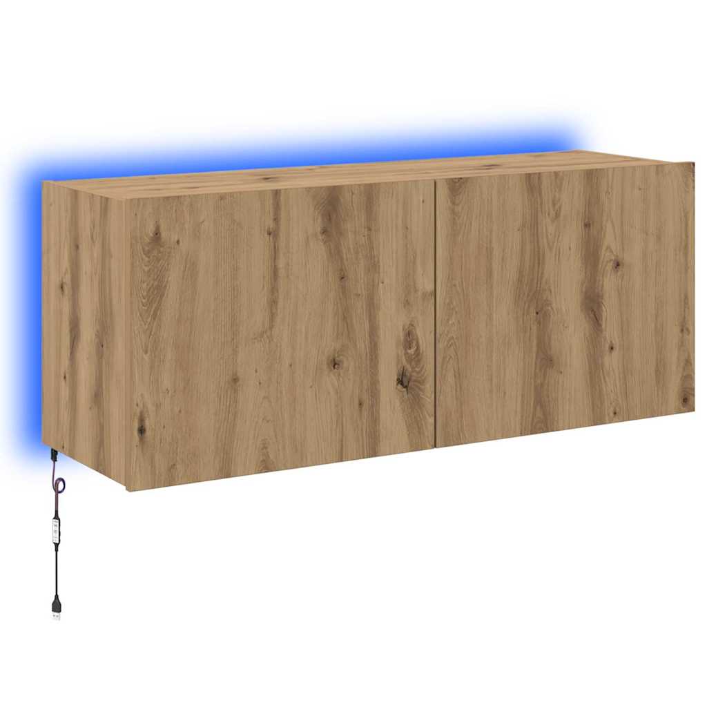 TV Wall Cabinet Artisan Oak Engineered Wood