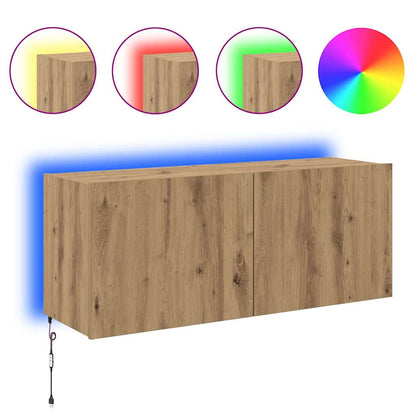 TV Wall Cabinet Artisan Oak Engineered Wood