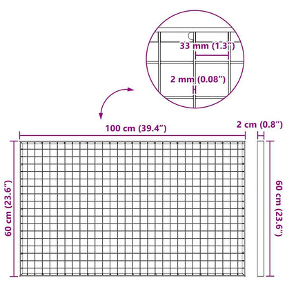 Grating Silver 30 x 30 x 2 cm Hot-Dip Galvanised Steel