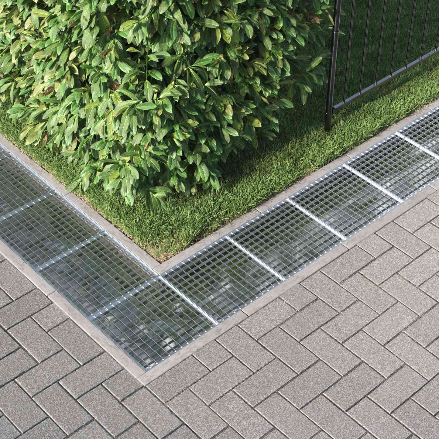 Grating Silver 40 x 40 x 2 cm Hot-Dip Galvanised Steel